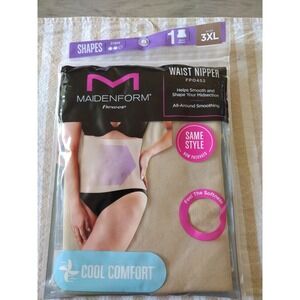 Maidenform Flexees Waist Nipper Smooth &‎ Shape Midsection New 3XL Cool Comfort